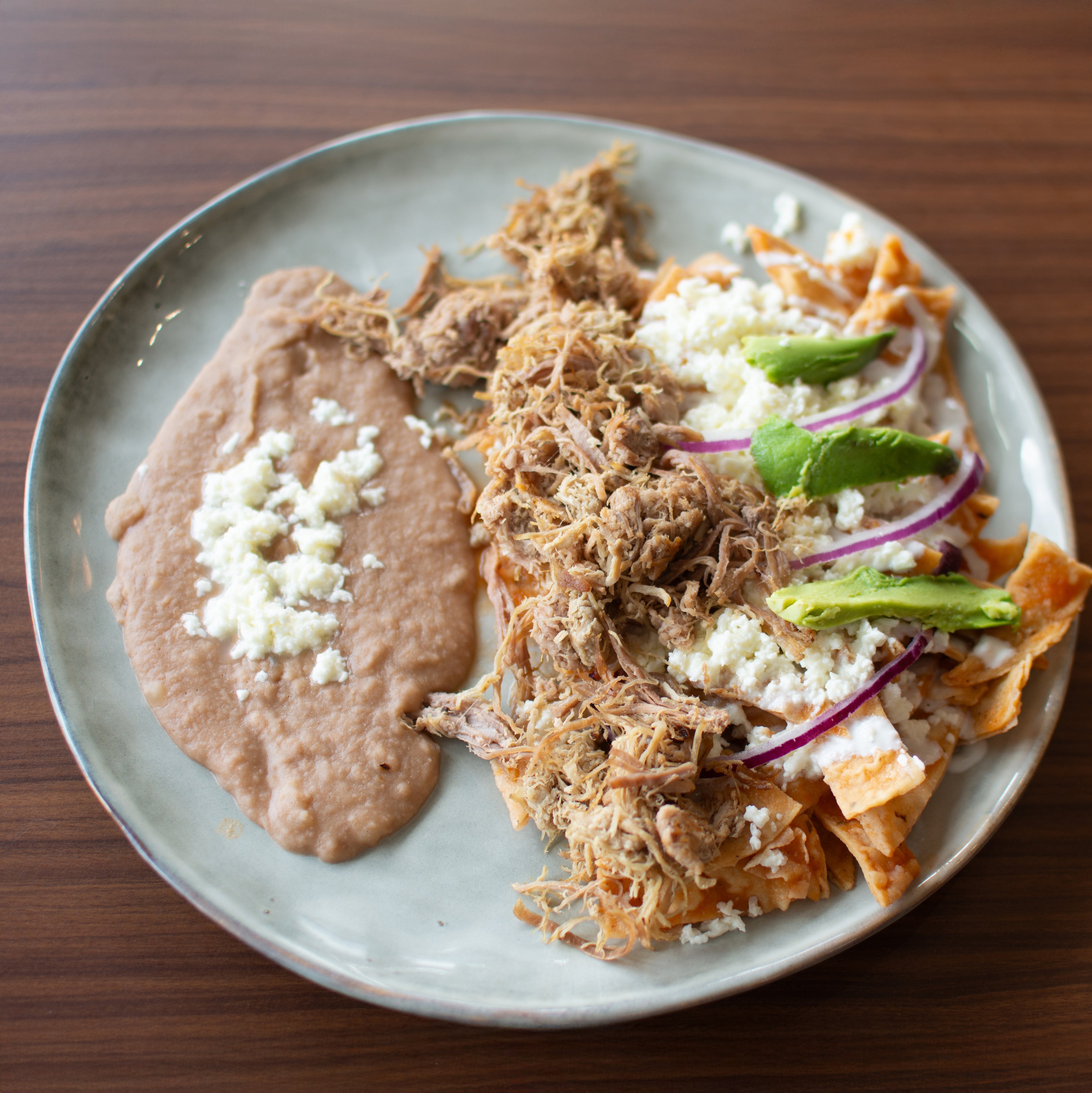 Chilaquiles con Deshebrada