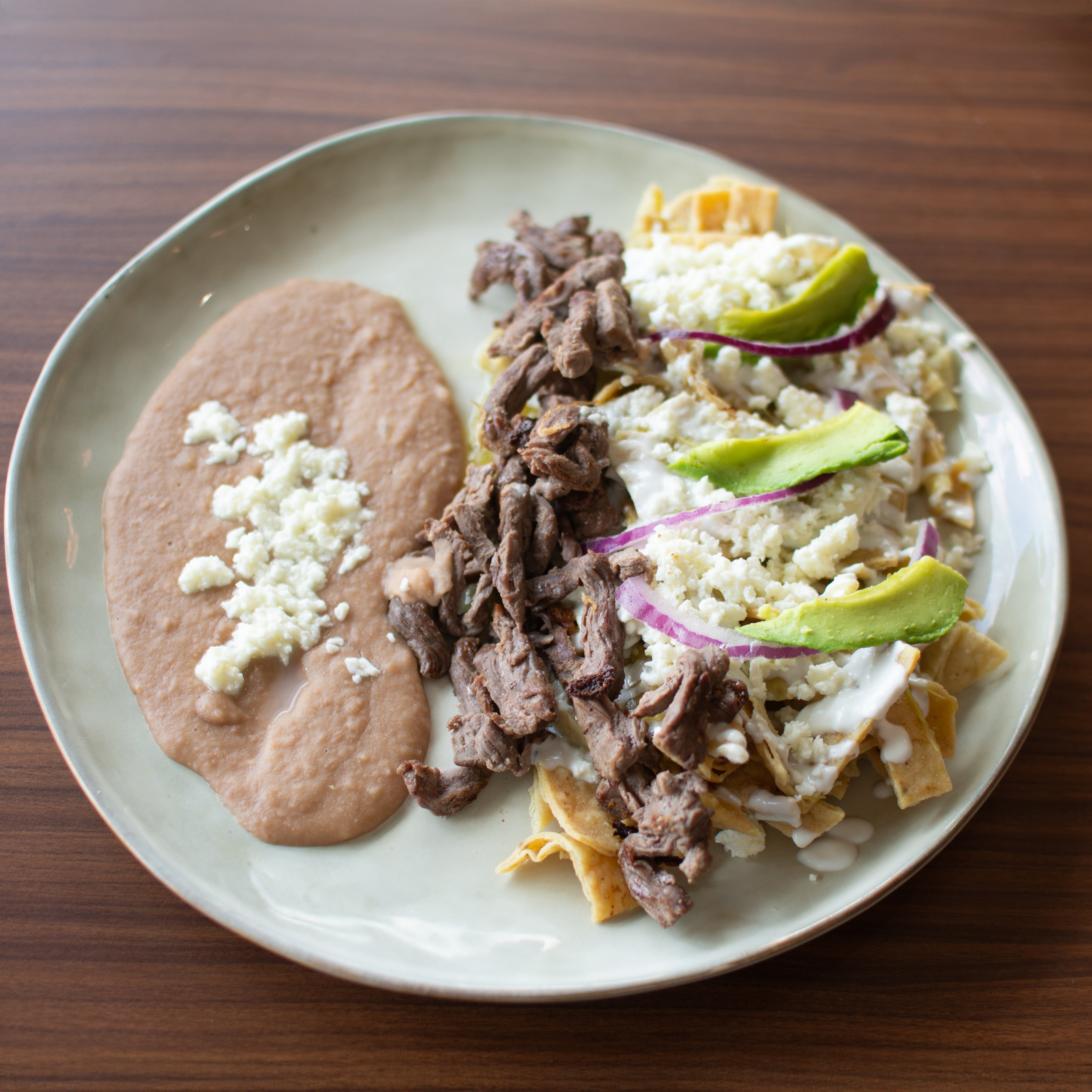 Chilaquiles con Fajita